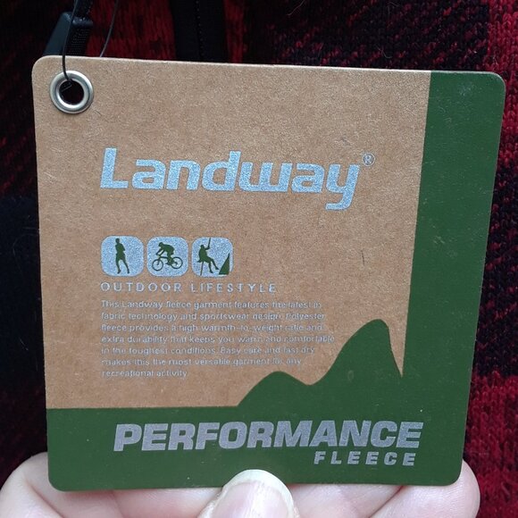 Men's Woodland Full-Zip Sweater-Knit Fleece by Landway (NWT) - Picture 11 of 11